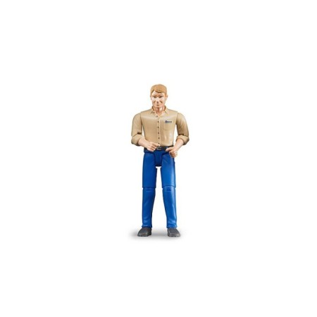 Bruder figurina barbat cu pantaloni albastri